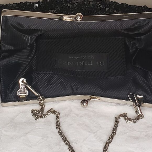 Black Beaded Evening Clutch Purse - Picture 5 of 11